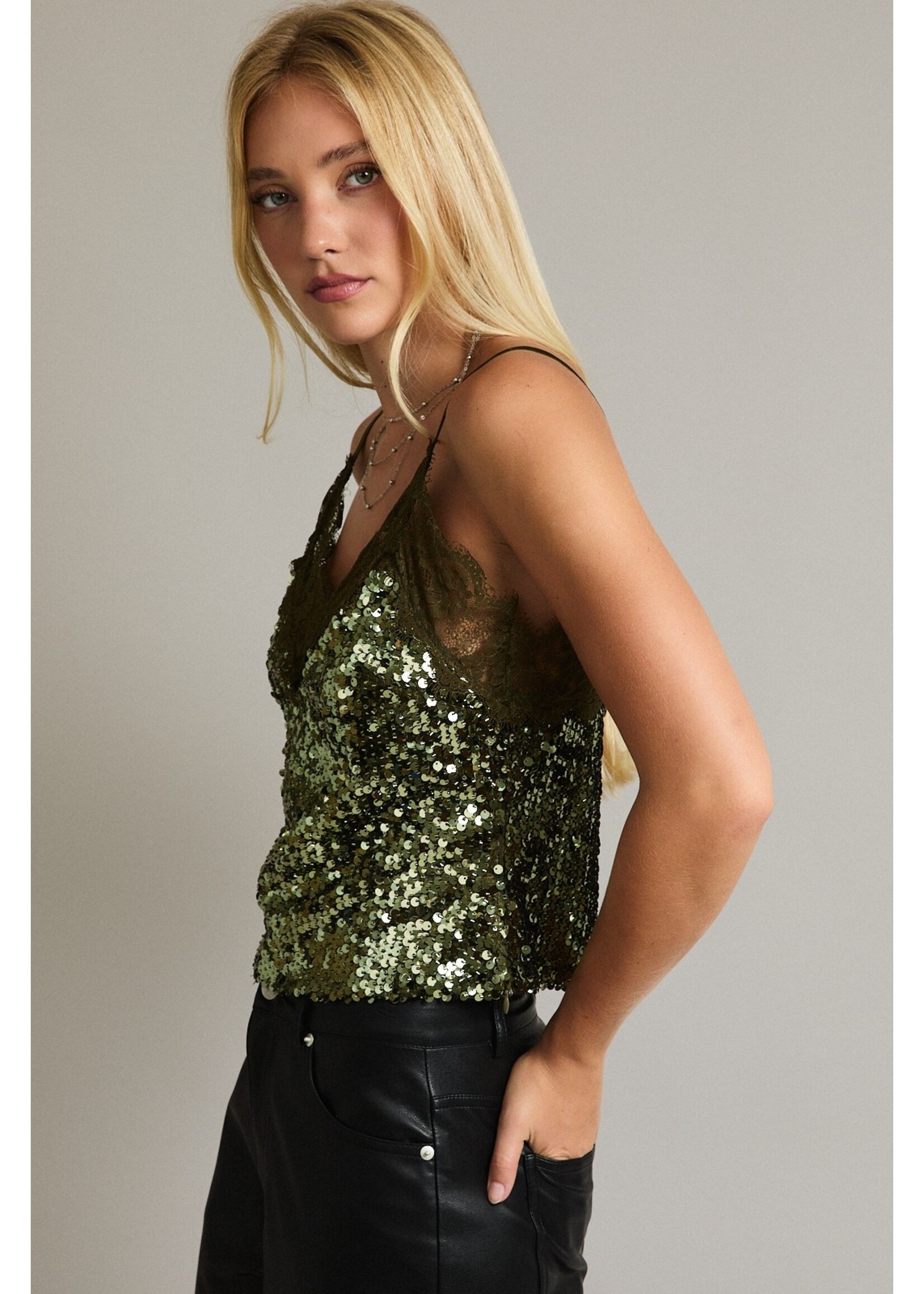 Le Lis Cami Sequin Top - PT6714