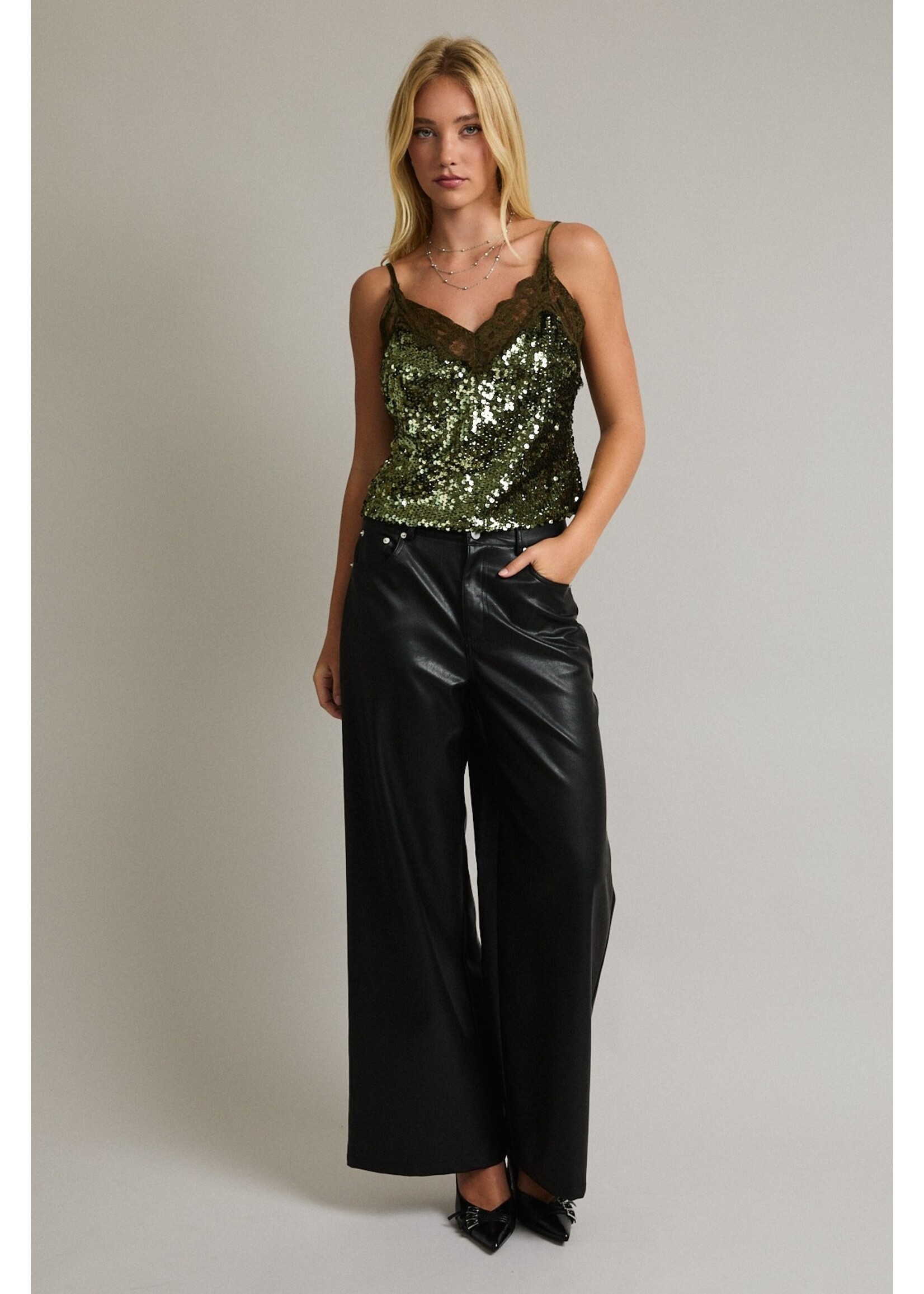 Le Lis Cami Sequin Top - PT6714
