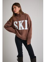 Le Lis High Neck Oversized Sweater Top - SWT2543