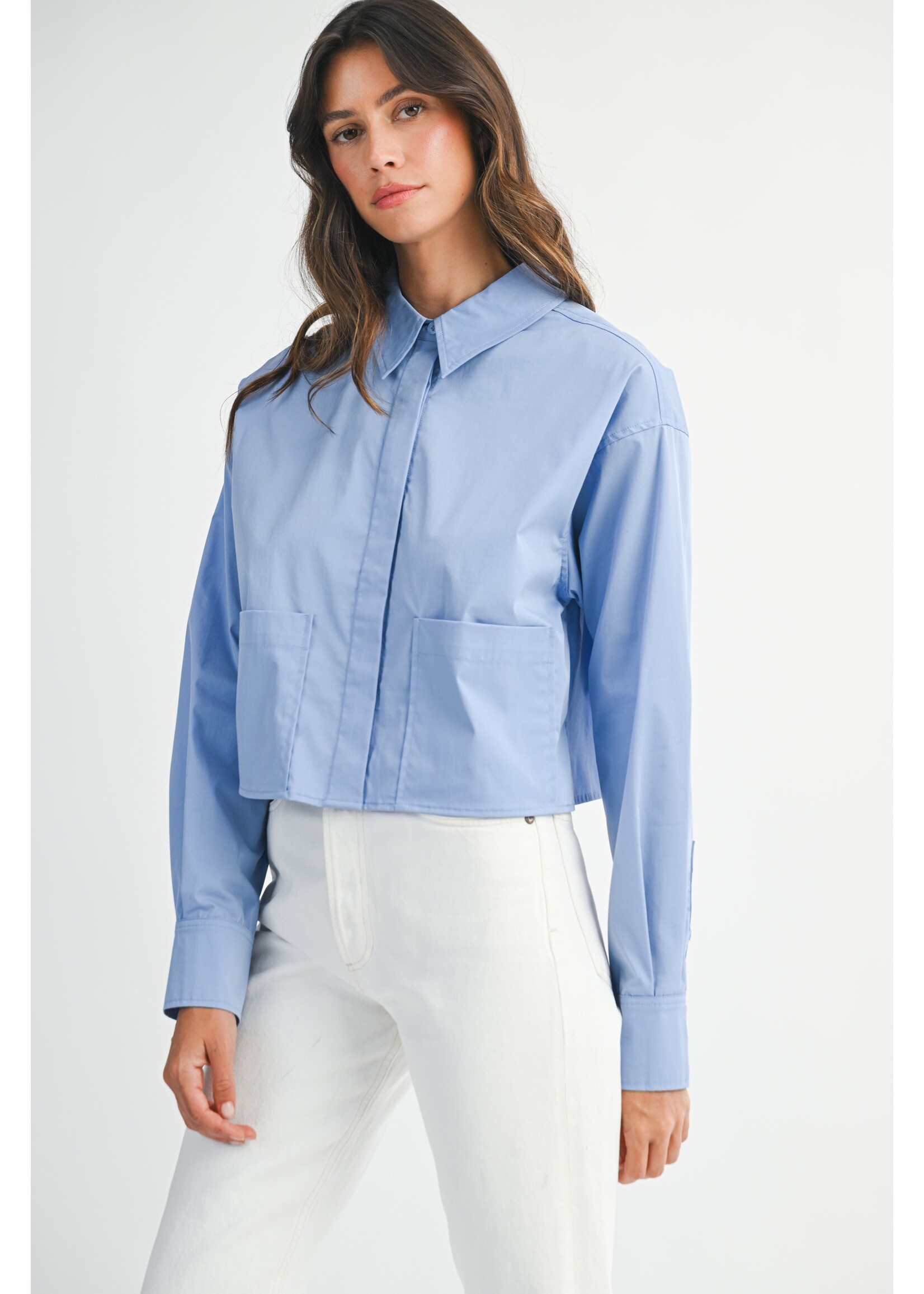 Mable Front Pocket Shirt - MT2346