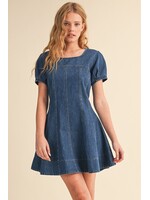 Klesis Denim Short Slv Dress - ID9562