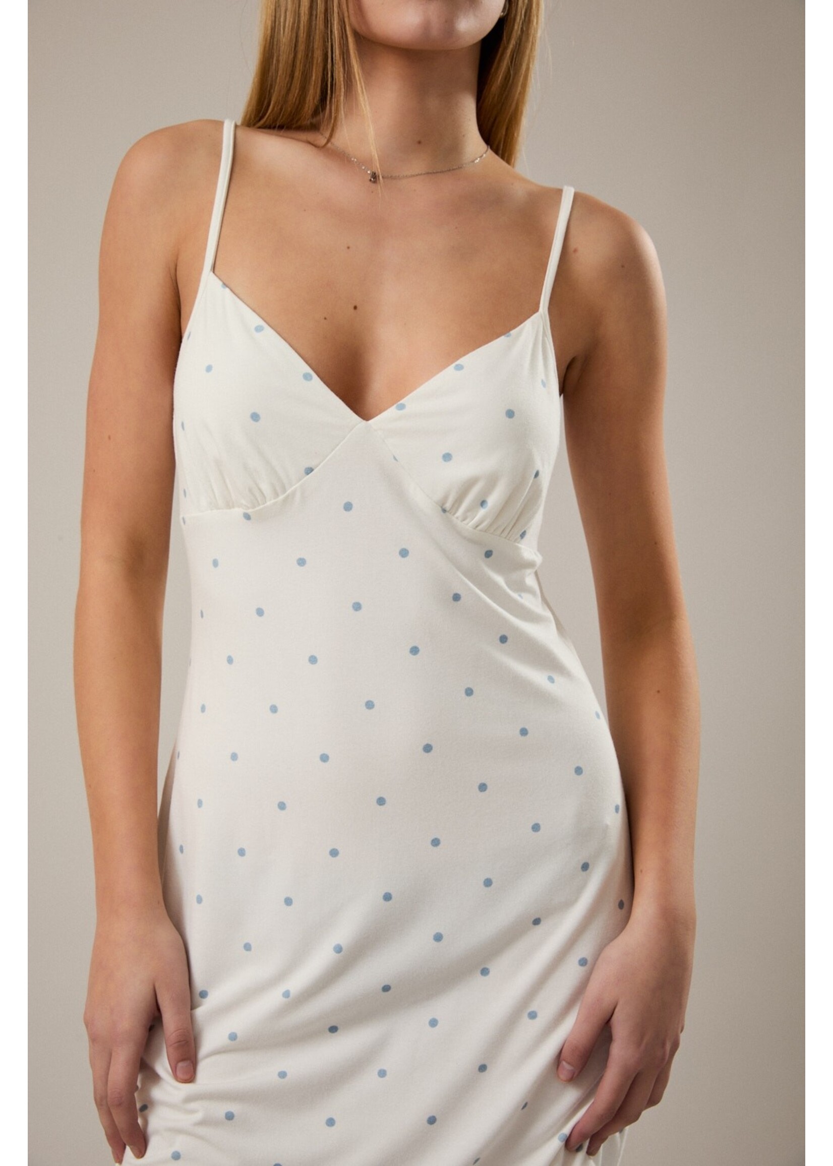 Le Lis Spaghetti Strap Knit PJ Dress - ID6273