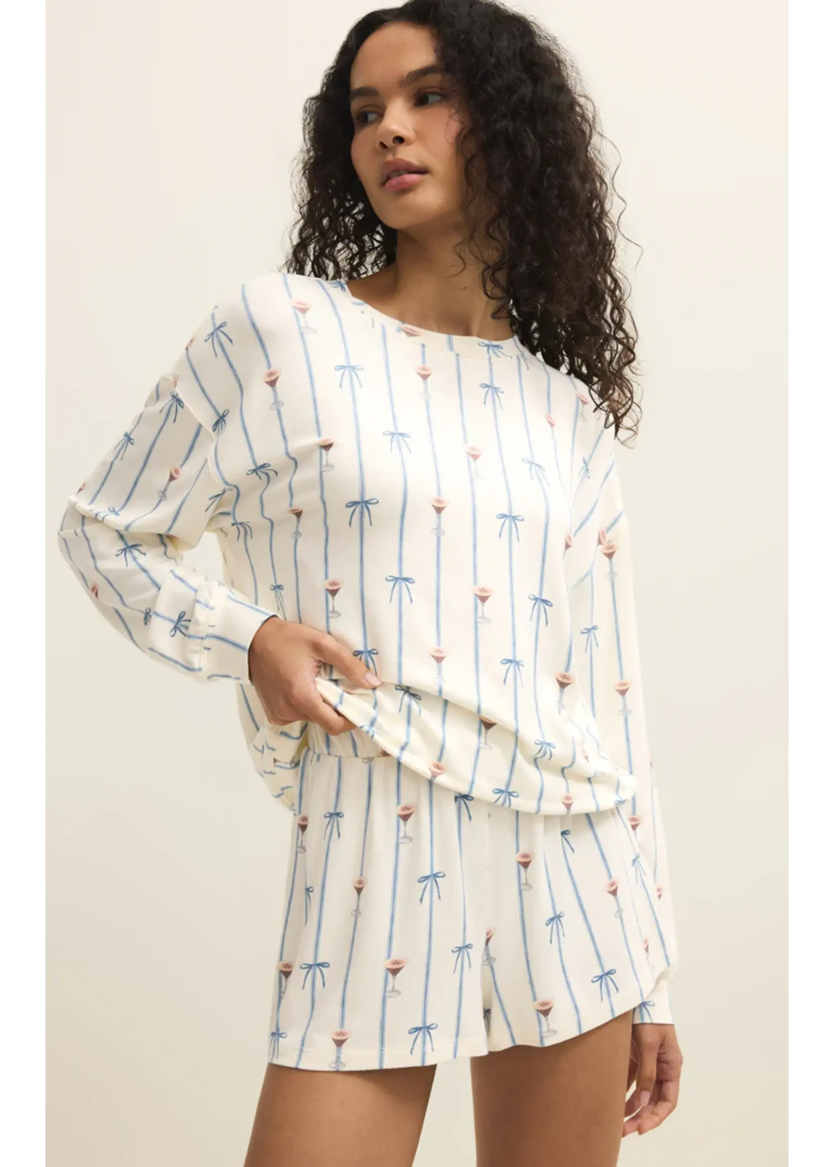 Z Supply Cozy Espresso Martini LS Top - ZLT261502