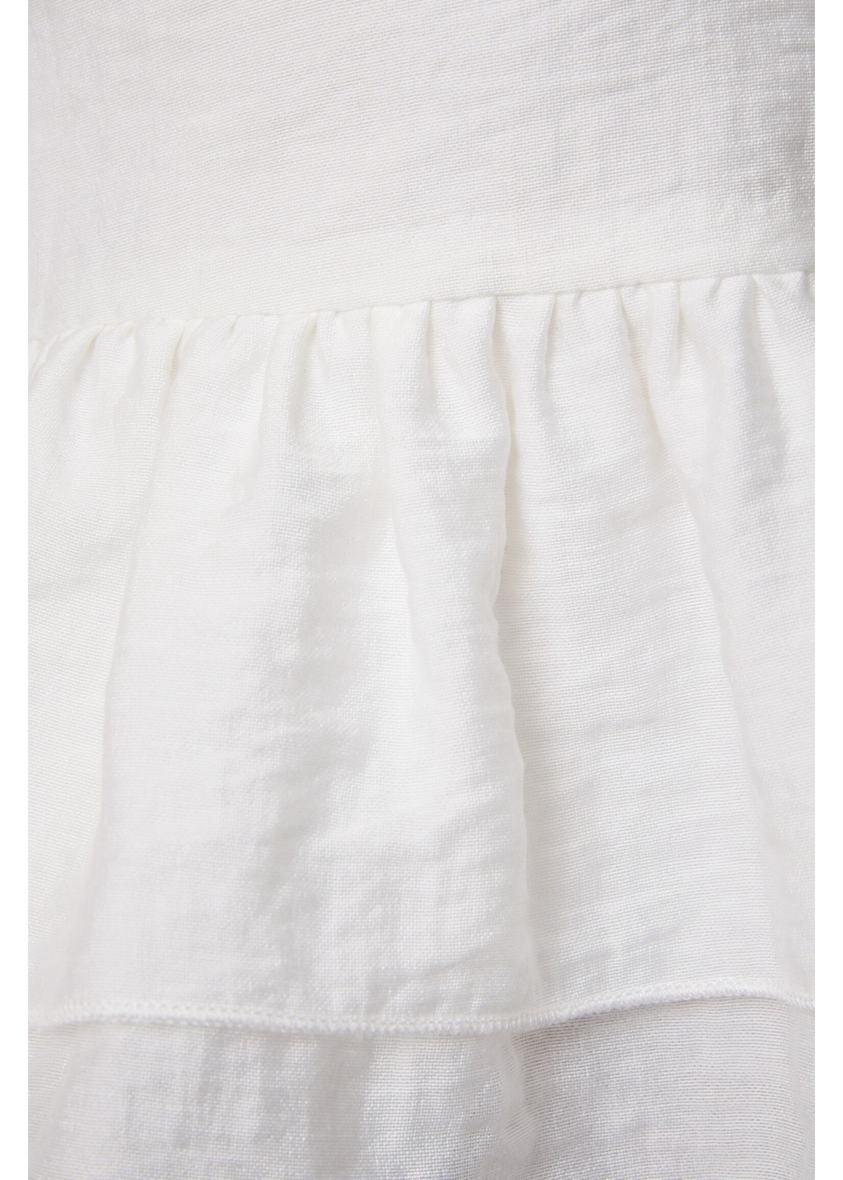 Le Lis Long Sleeve V-Neck Ruffle Detail Crop Blouse - IT5948