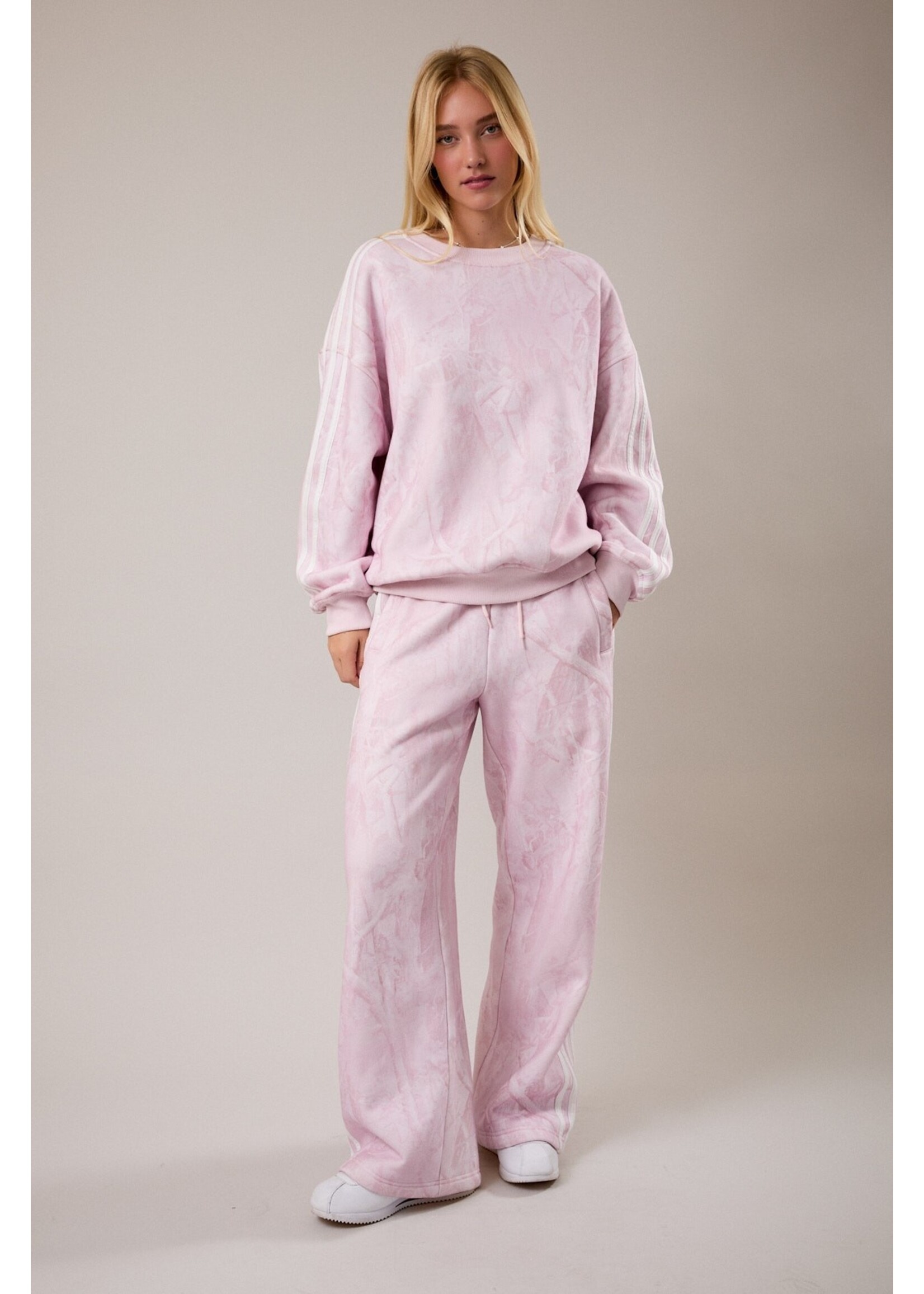 Le Lis Camo Printed Side Stripe Detail Sweatshirt - IT6175