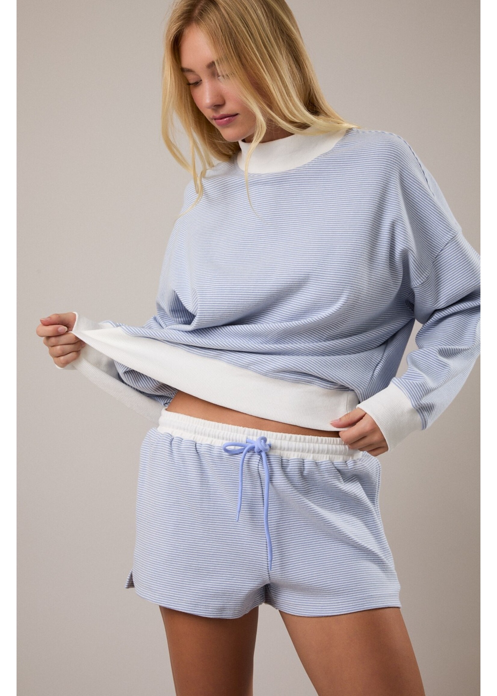 Le Lis Mid Rise Stripe Short - PP6948