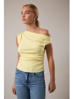 Le Lis Asymmetrical Neck Sweater Top - SWT2214