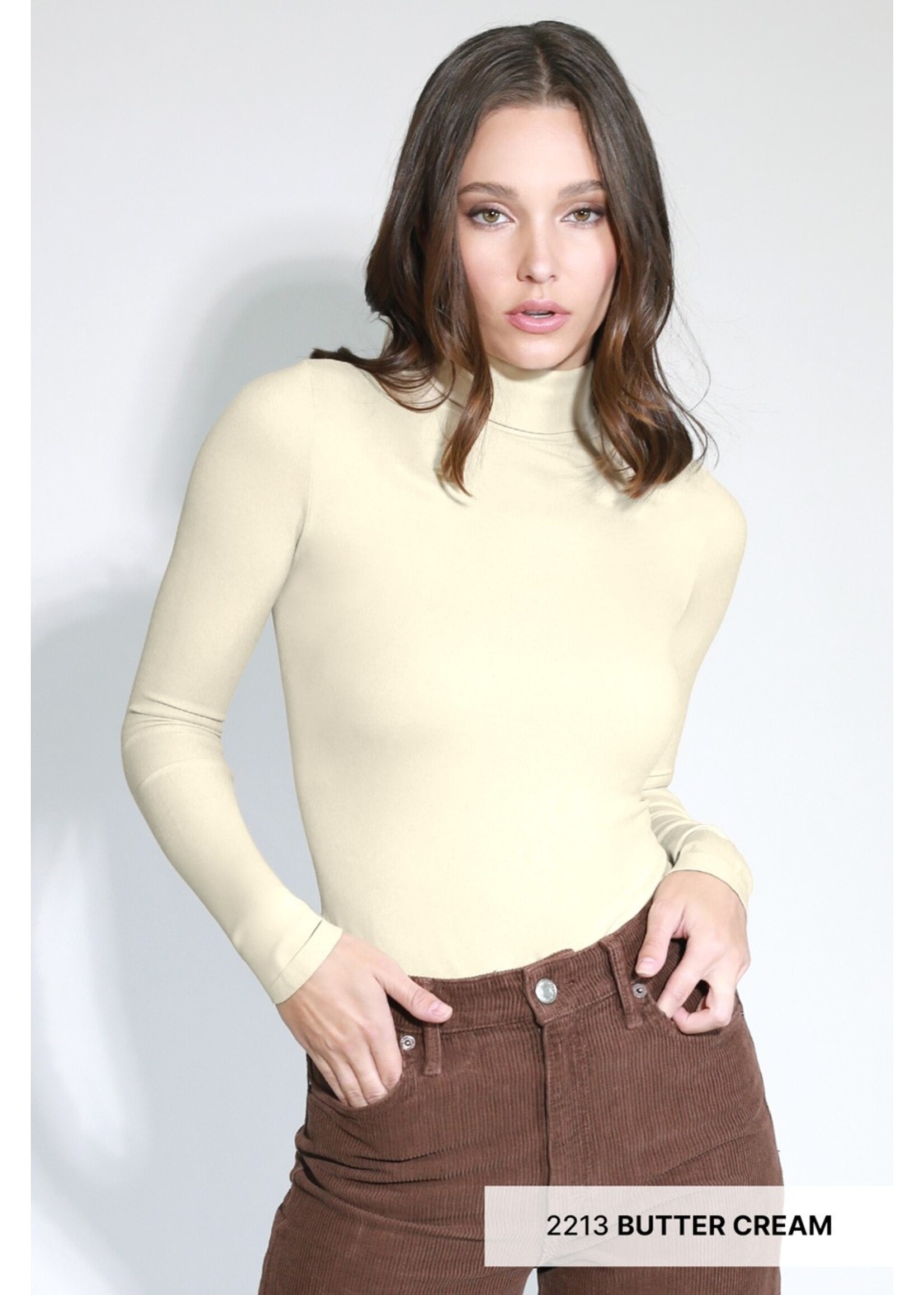 NikiBiki Fold Turtle Neck Top - NS7665