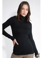 Fold Turtle Neck Top - NS7665 - Meo's Suite