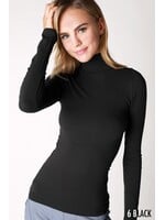 NikiBiki Long Sleeve Mock Neck Top - NS5158