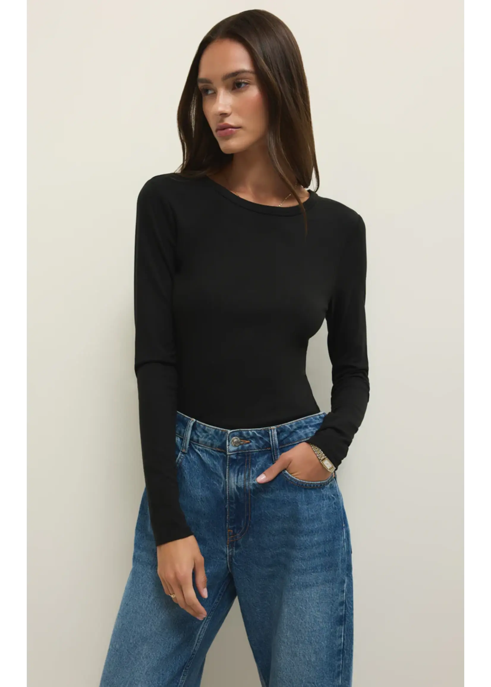 Z Supply Second Skin Crew LS - ZT254896