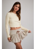 Le Lis Back Shirring Long Sleeve Top - BWT1009