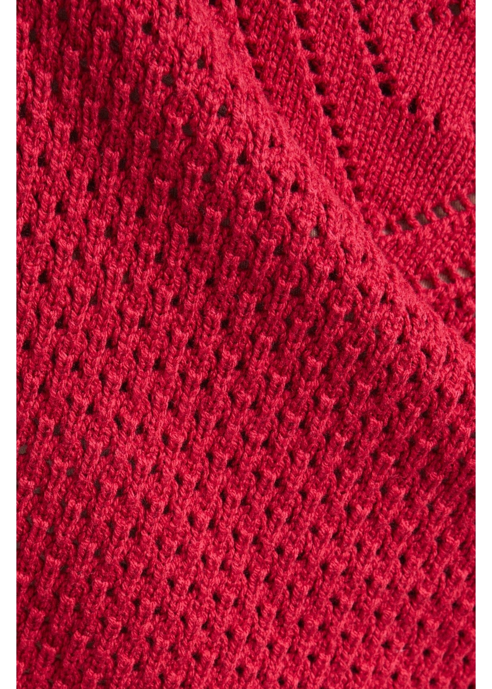 Le Lis Off Shoulder Crochet Poncho - IWT6375