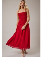 Le Lis Smocking Bodice Low Waist Maxi Dress - SD3484