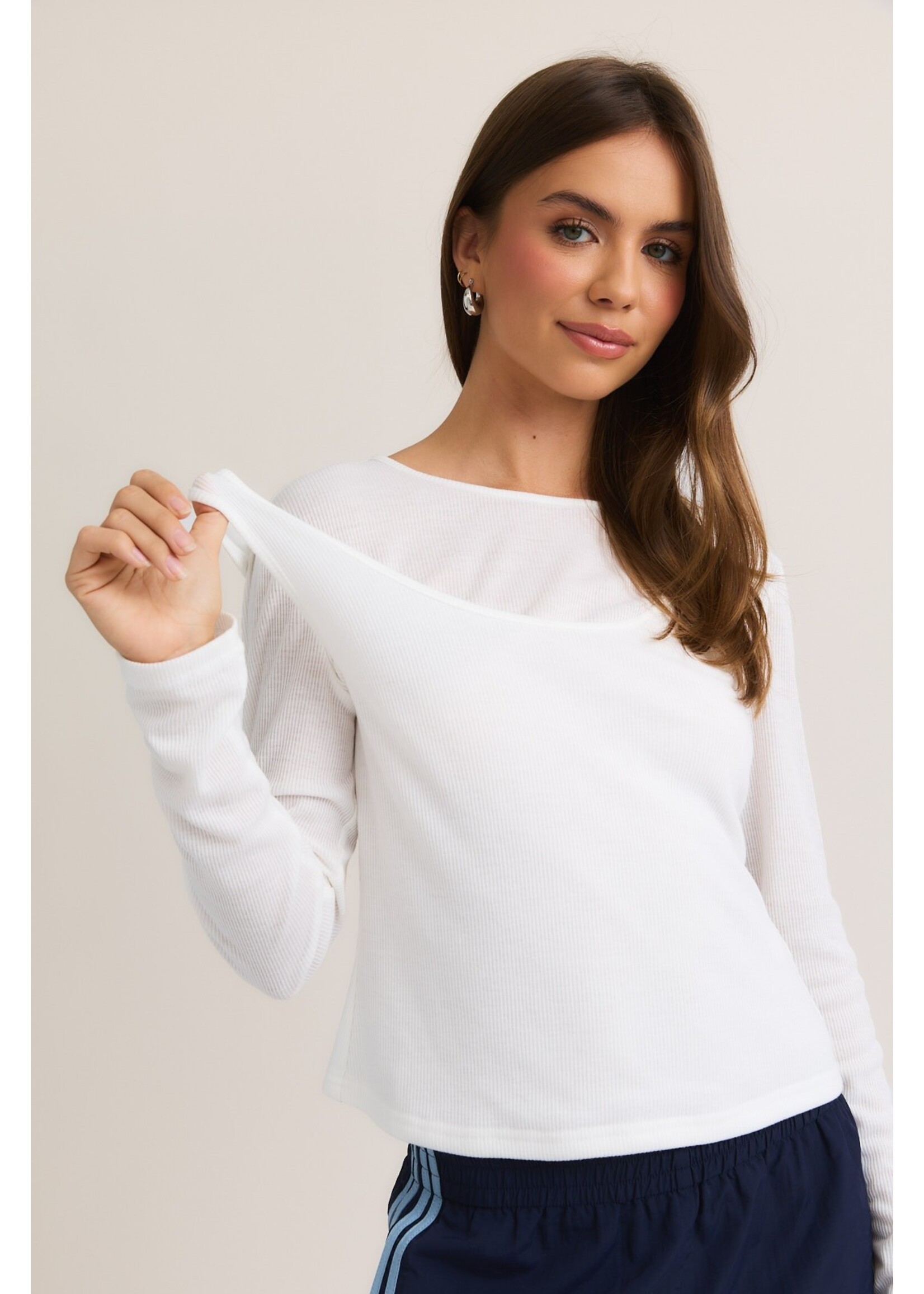 Le Lis Double Layer Long Sleeve Top - ST2610