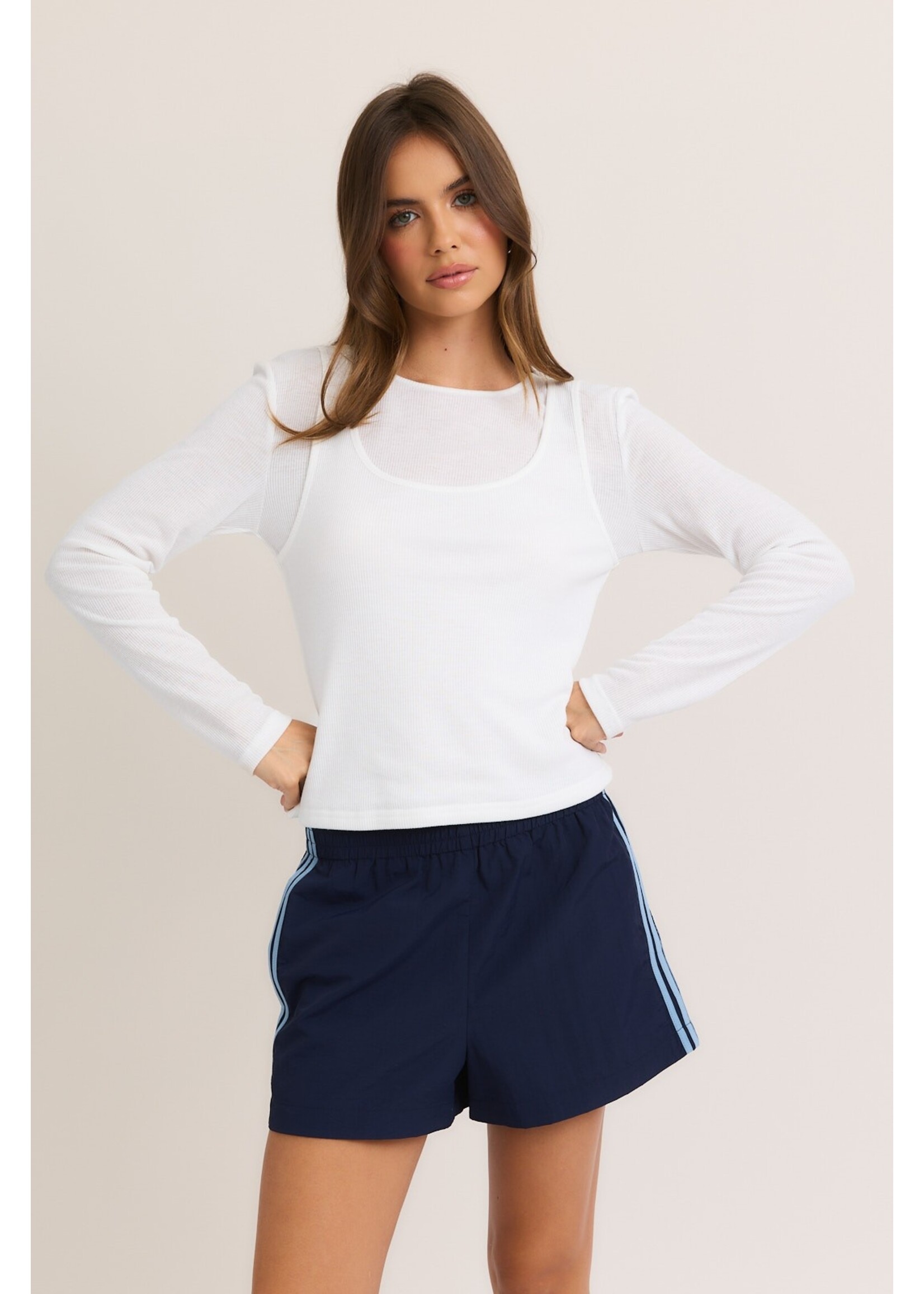 Le Lis Double Layer Long Sleeve Top - ST2610