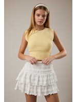 Le Lis Back Bow Detail Sleeveless Sweater Top - BWT1463