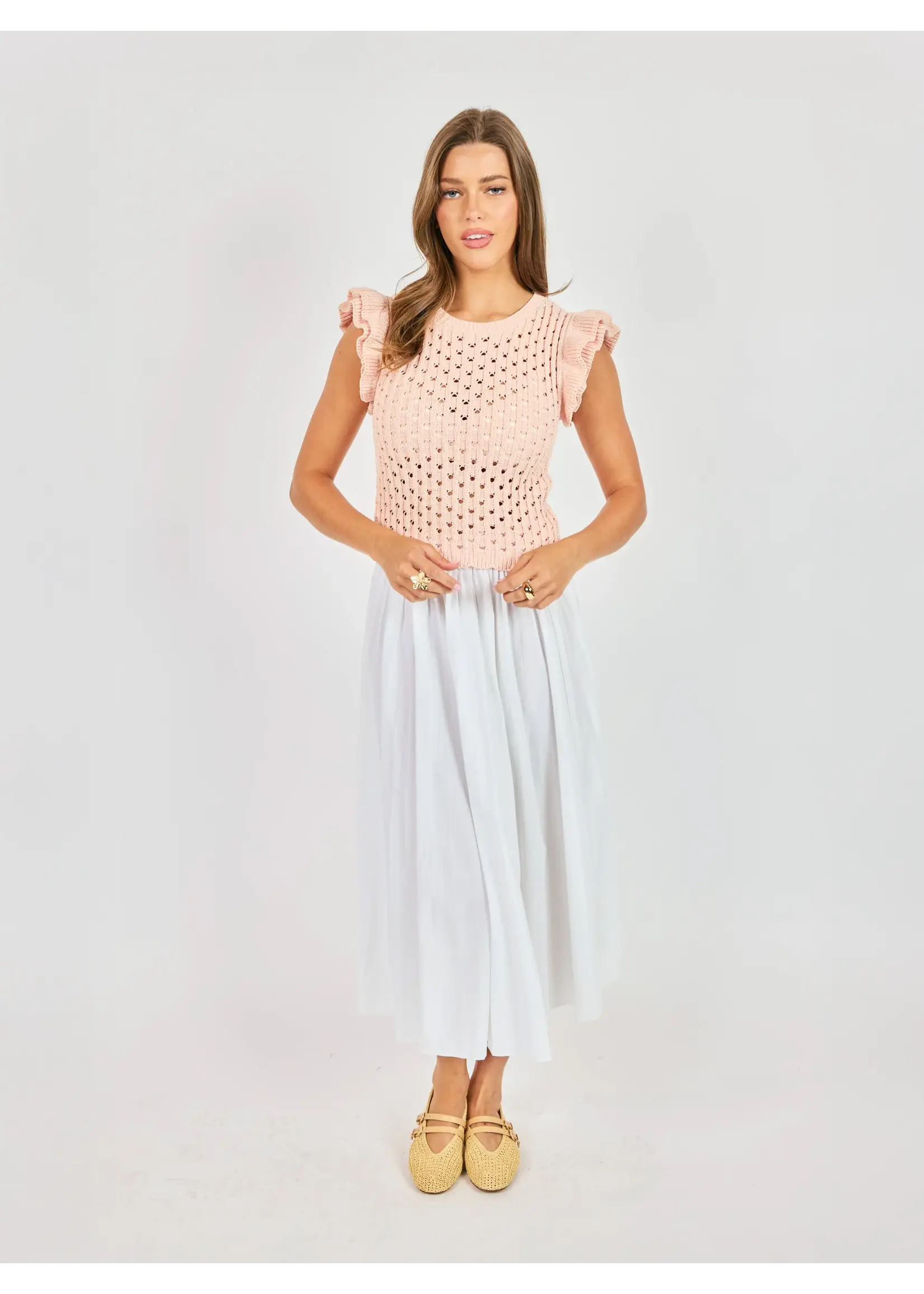 Sadie & Sage Miren Open Knit Sweater - AJ1429