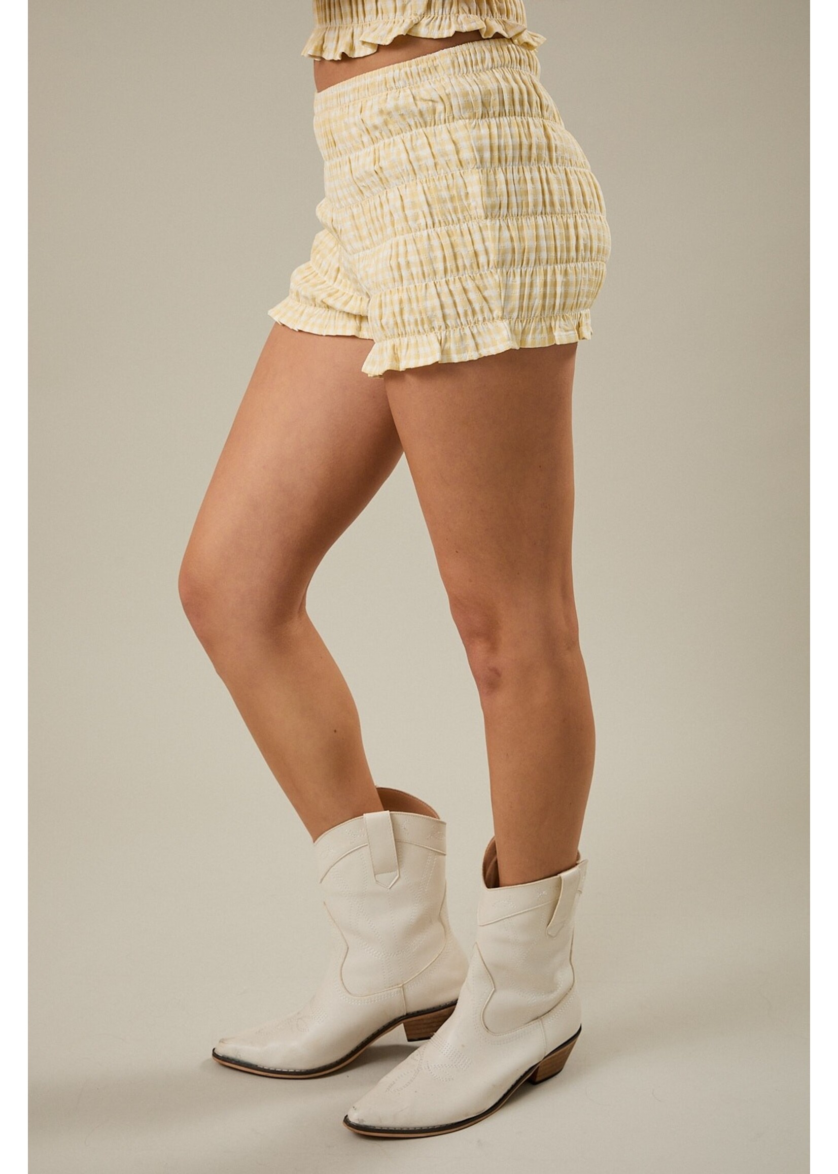 Le Lis Low Rise Gingham Shorts - PP6976