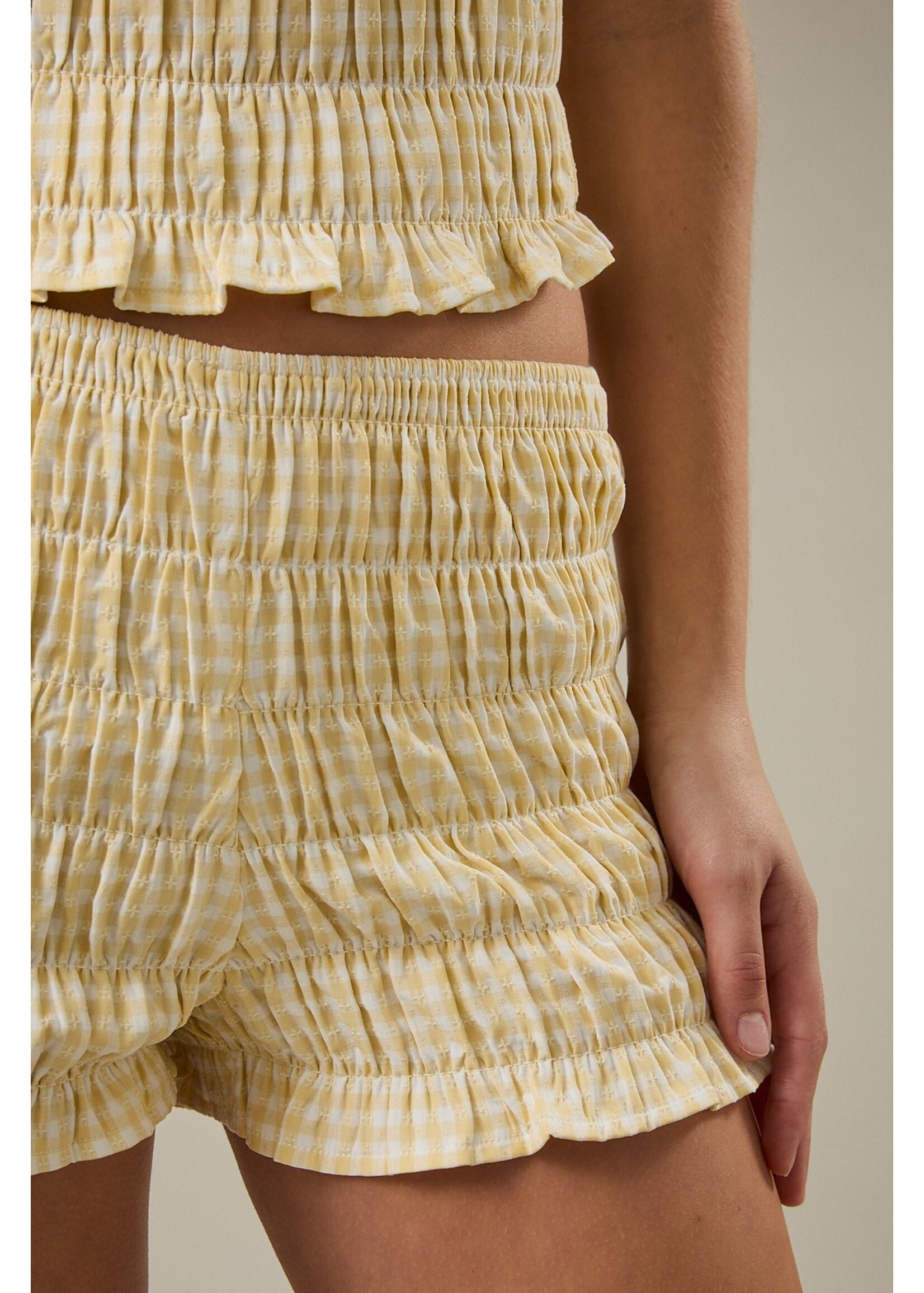 Le Lis Low Rise Gingham Shorts - PP6976