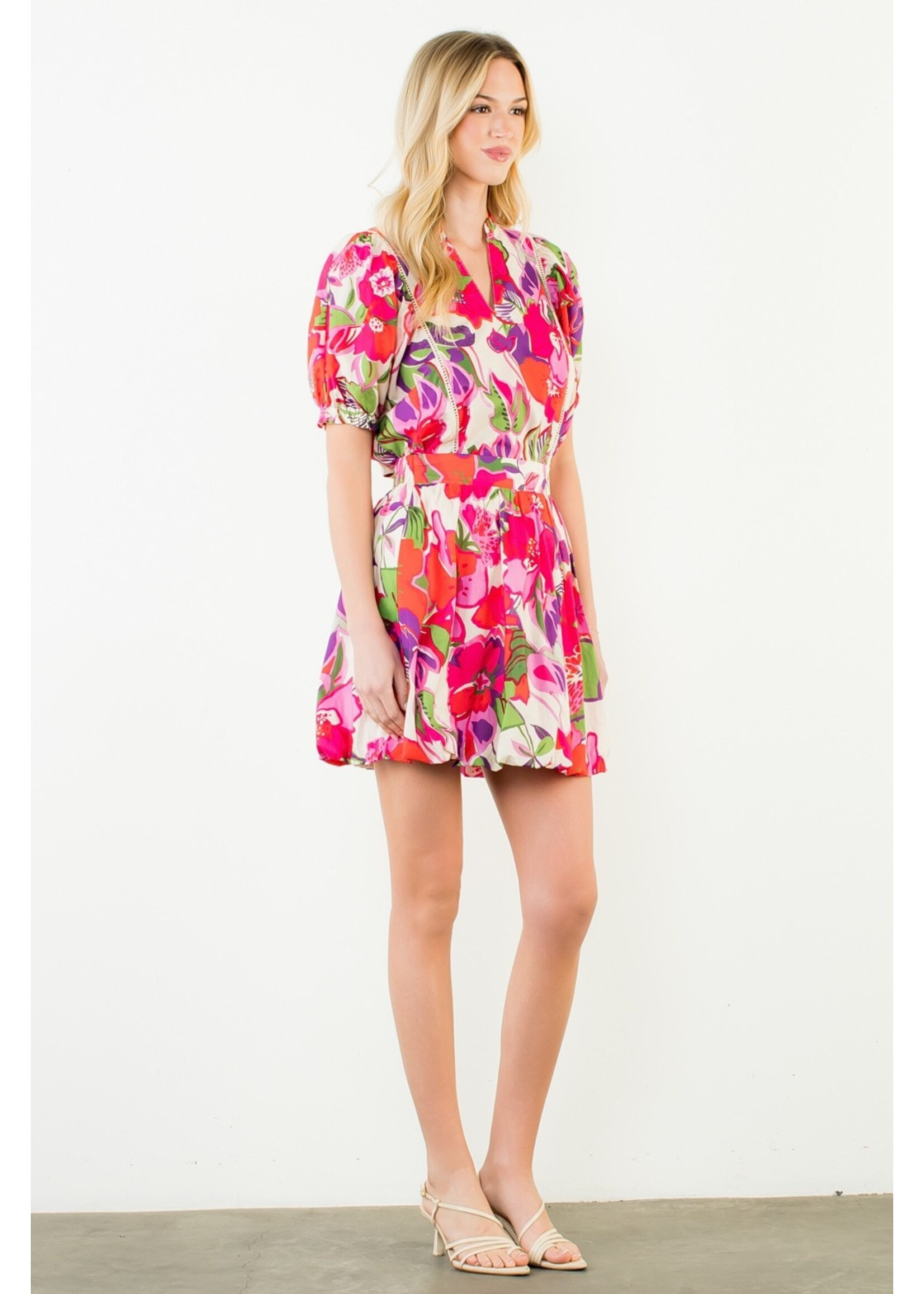 THML Floral Print Skirt - JH2410