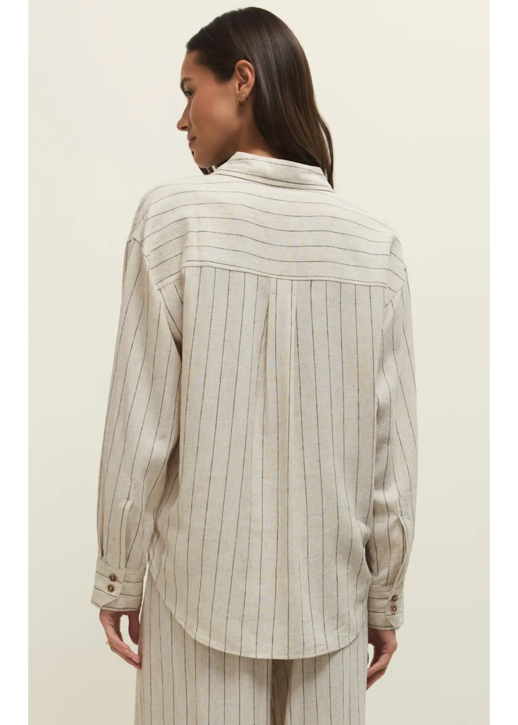 Z Supply Alfie Striped Button Up Top - ZT261985