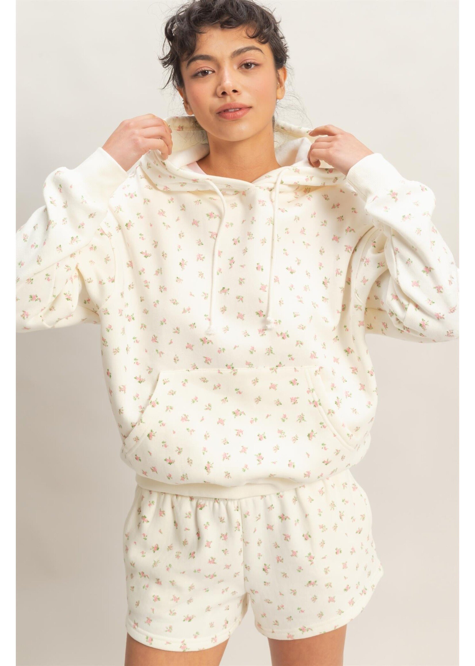 HYFVE Ditsy Floral French Terry Hoodie - DZ26C392