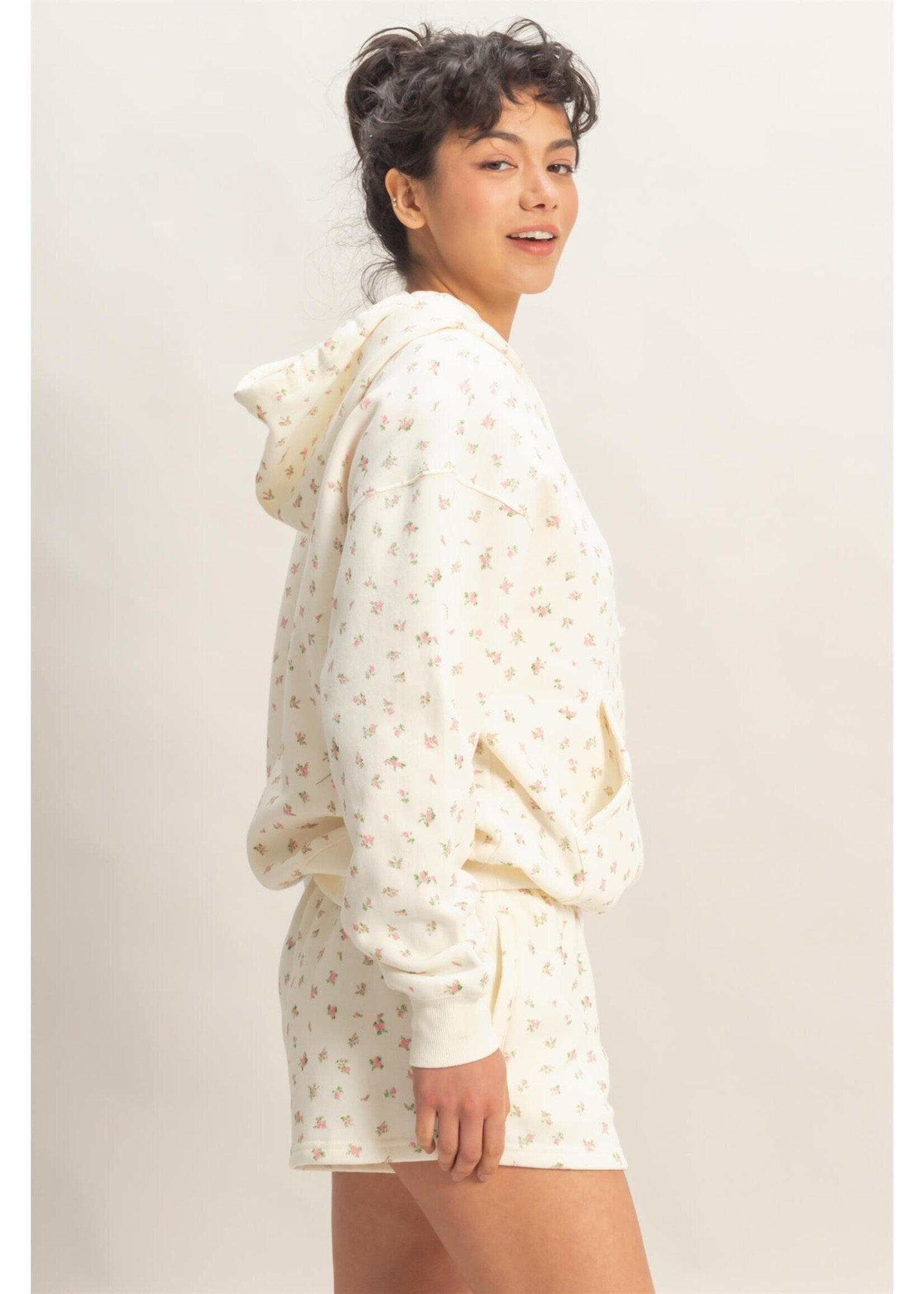 HYFVE Ditsy Floral French Terry Hoodie - DZ26C392