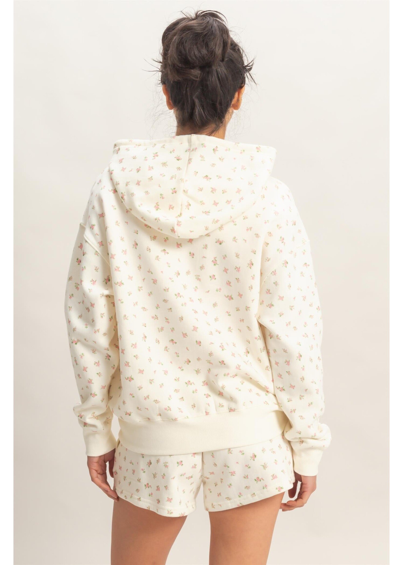 HYFVE Ditsy Floral French Terry Hoodie - DZ26C392