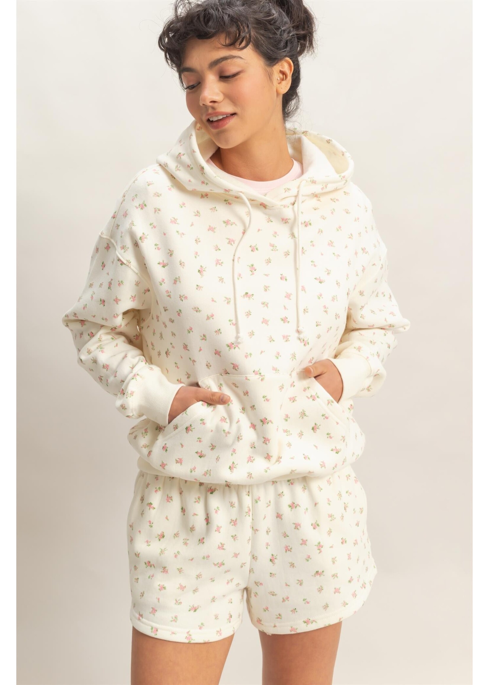 HYFVE Ditsy Floral French Terry Hoodie - DZ26C392