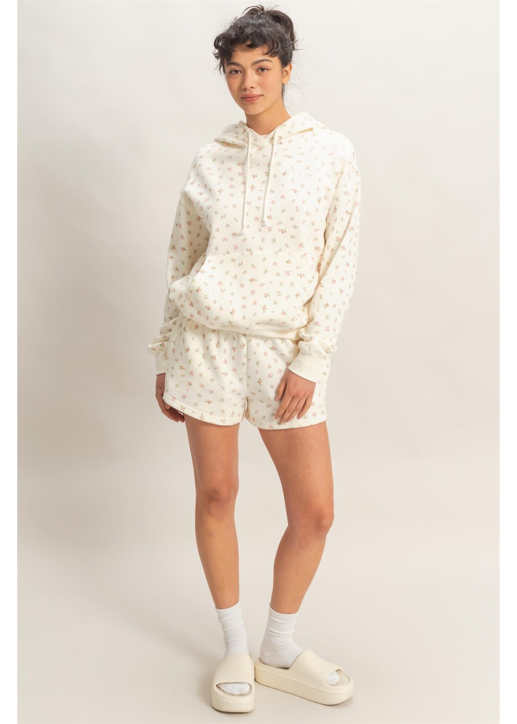 HYFVE Ditsy Floral French Terry Hoodie - DZ26C392