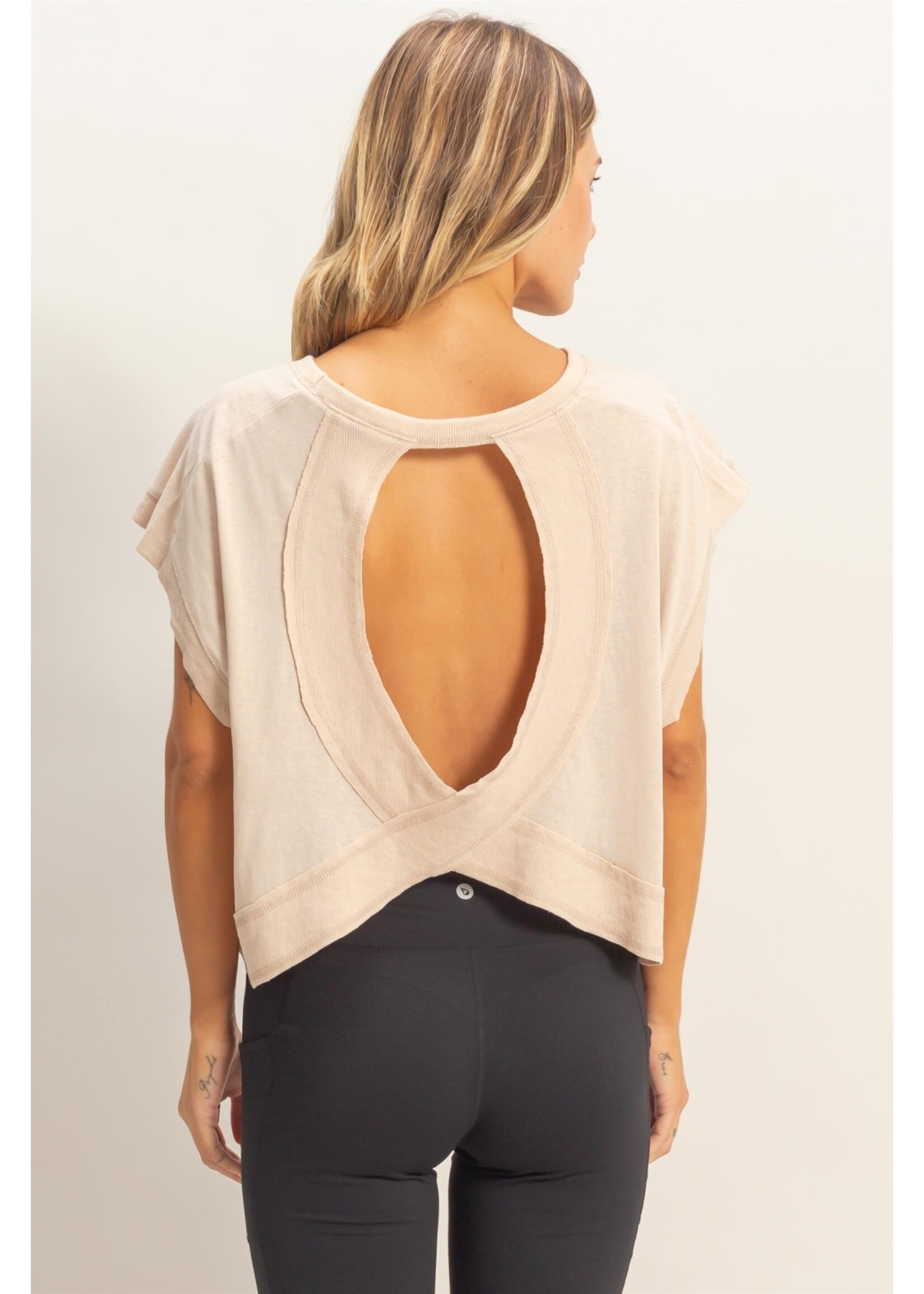 HYFVE Boxy Crew Neck Top - HF26C288-D