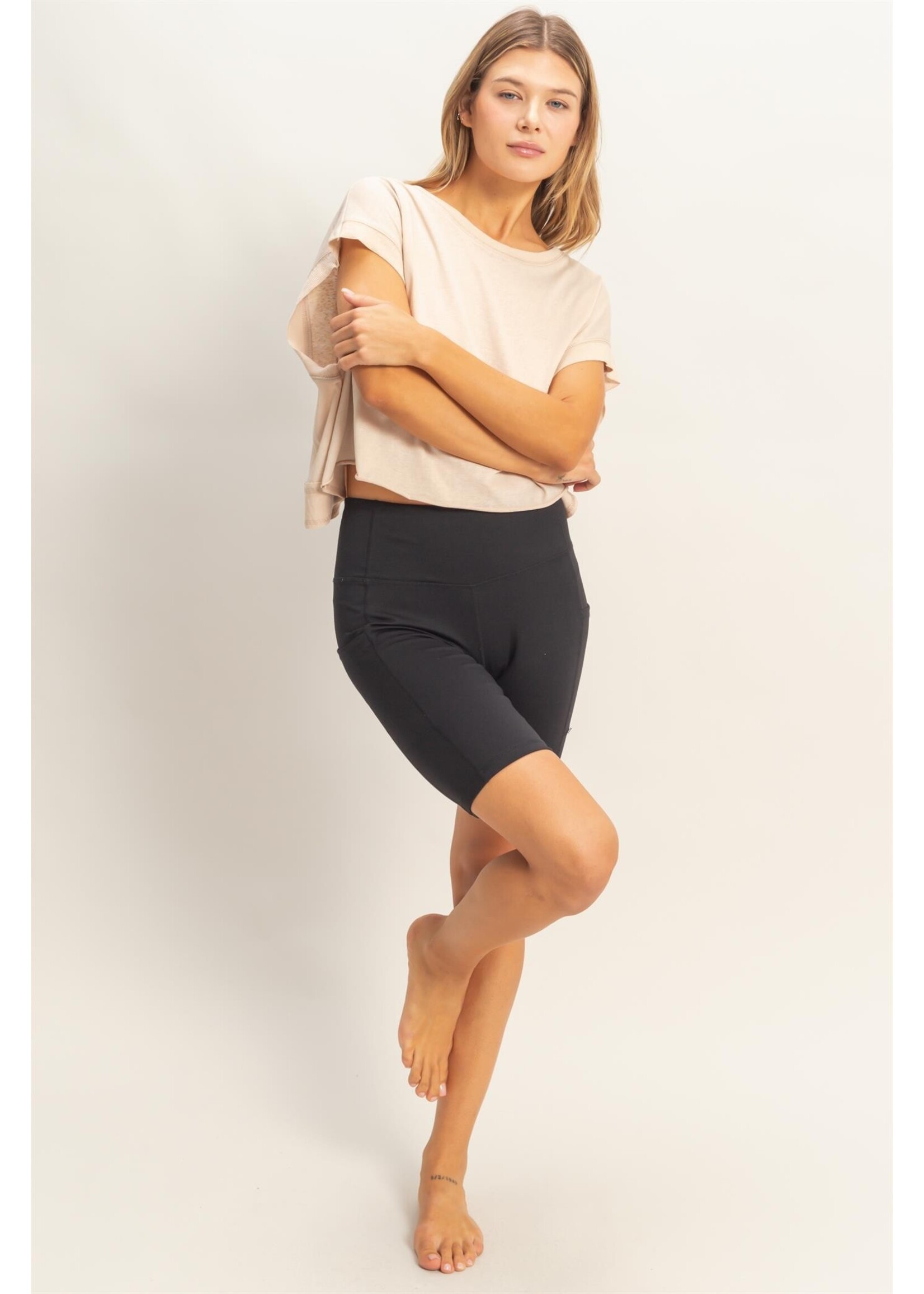 HYFVE Boxy Crew Neck Top - HF26C288-D