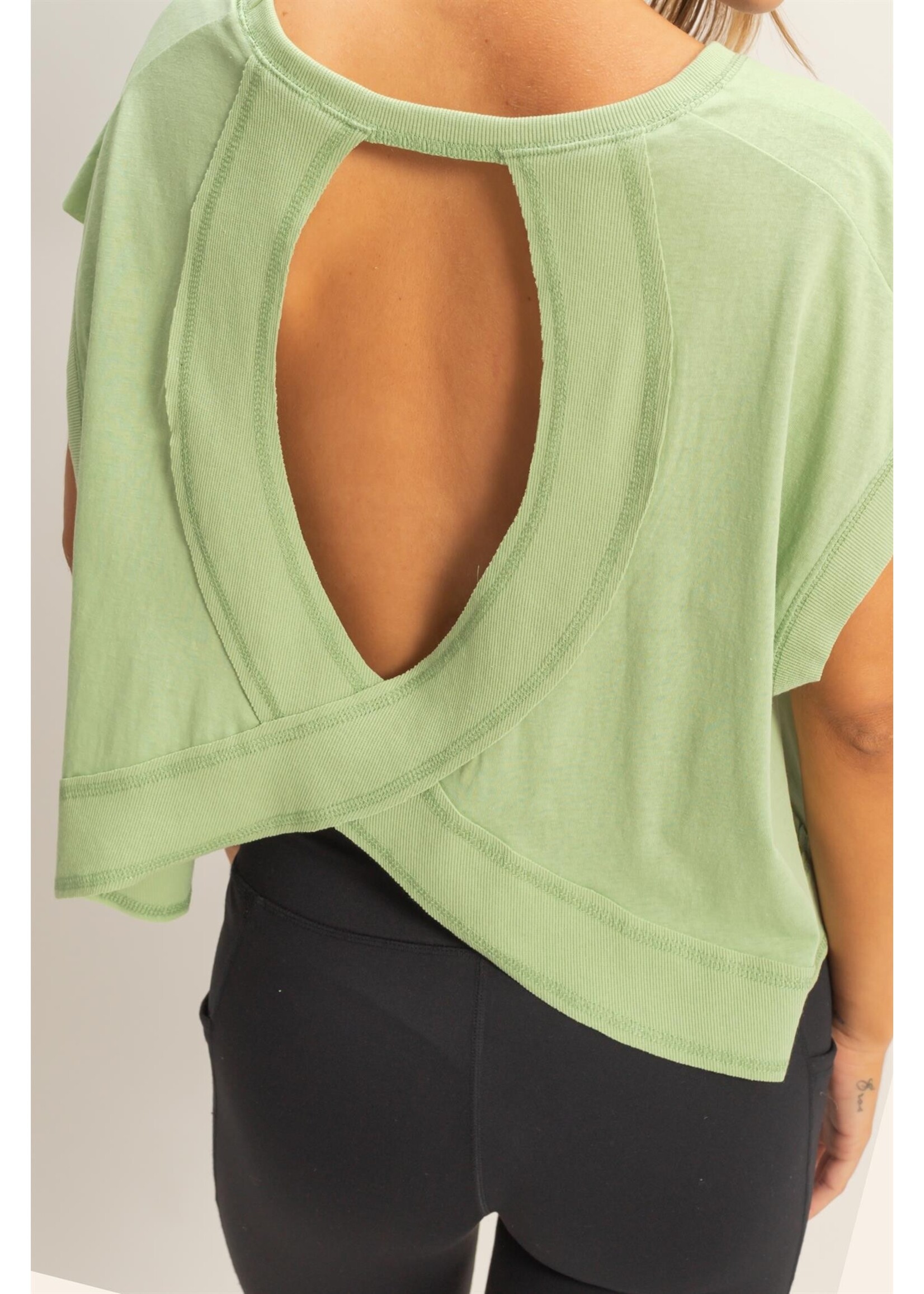 HYFVE Boxy Crew Neck Top - HF26C288-D