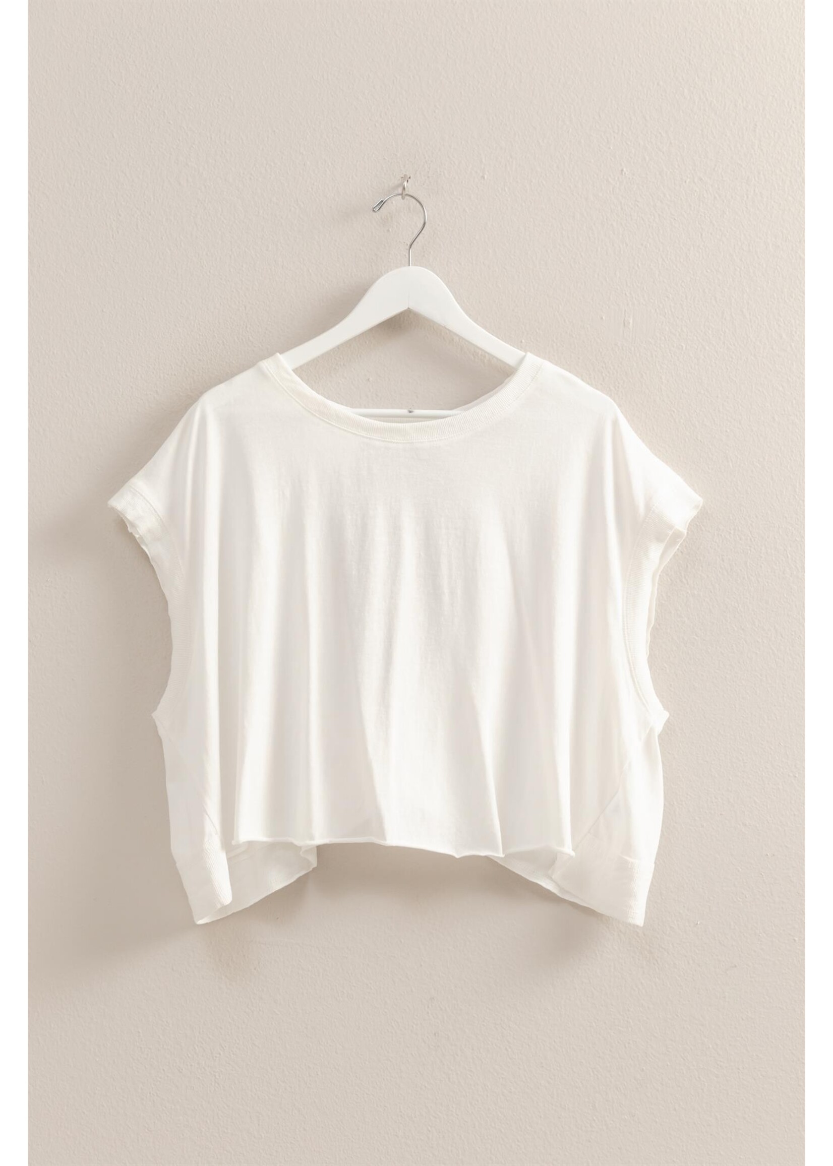 HYFVE Boxy Crew Neck Top - HF26C288-D