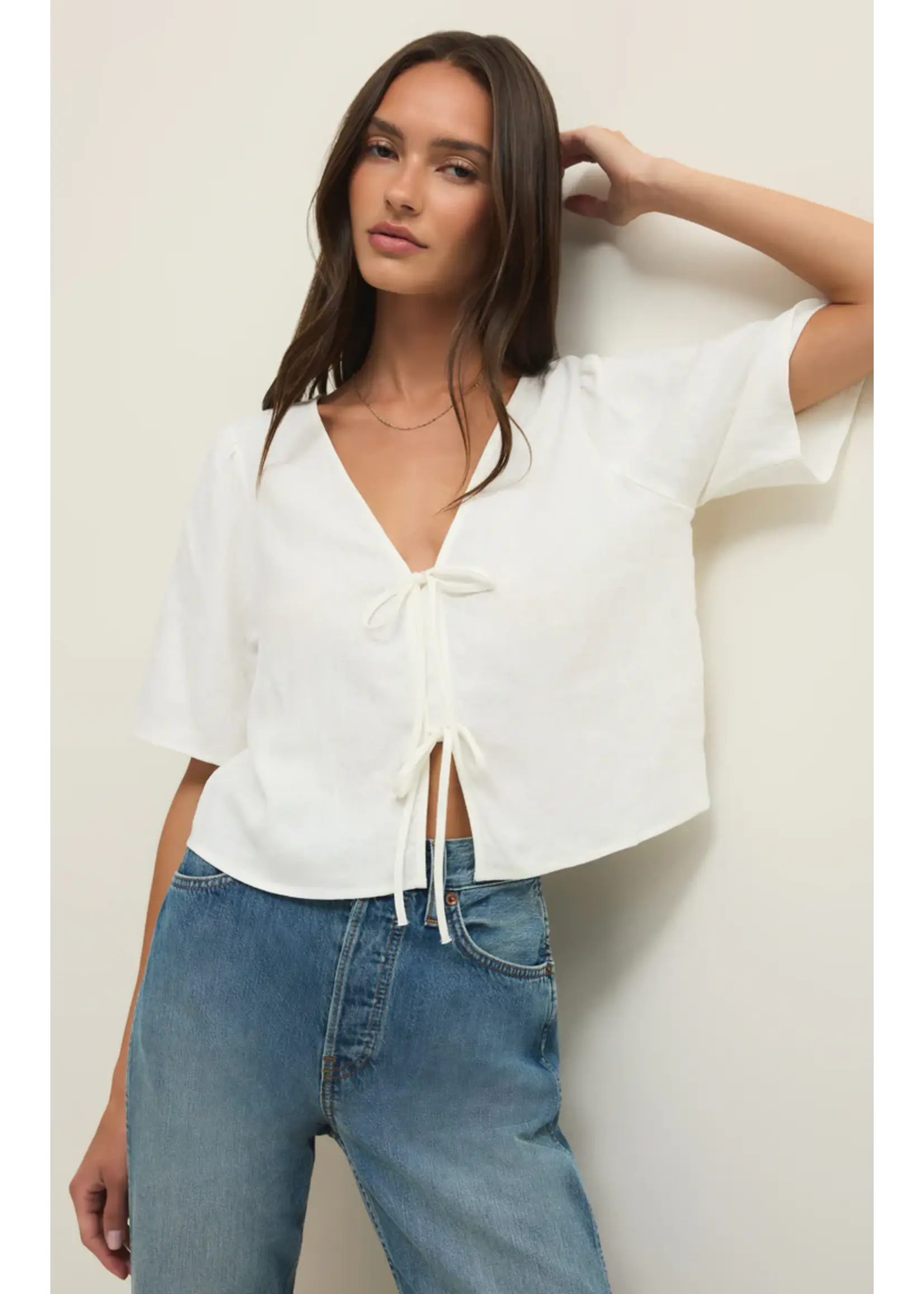 Z Supply La Belle Linen Top - ZT261143