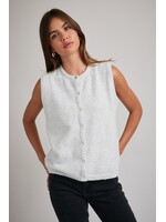 Le Lis Sleeveless Crew Neck Cardigan - IWJ6345