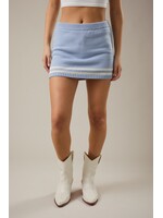 Le Lis Mid Waisted Striped Sweater Skort - IWS6328