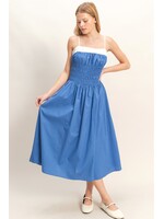 HYFVE Smocked Strapped Midi Dress - HF26A624