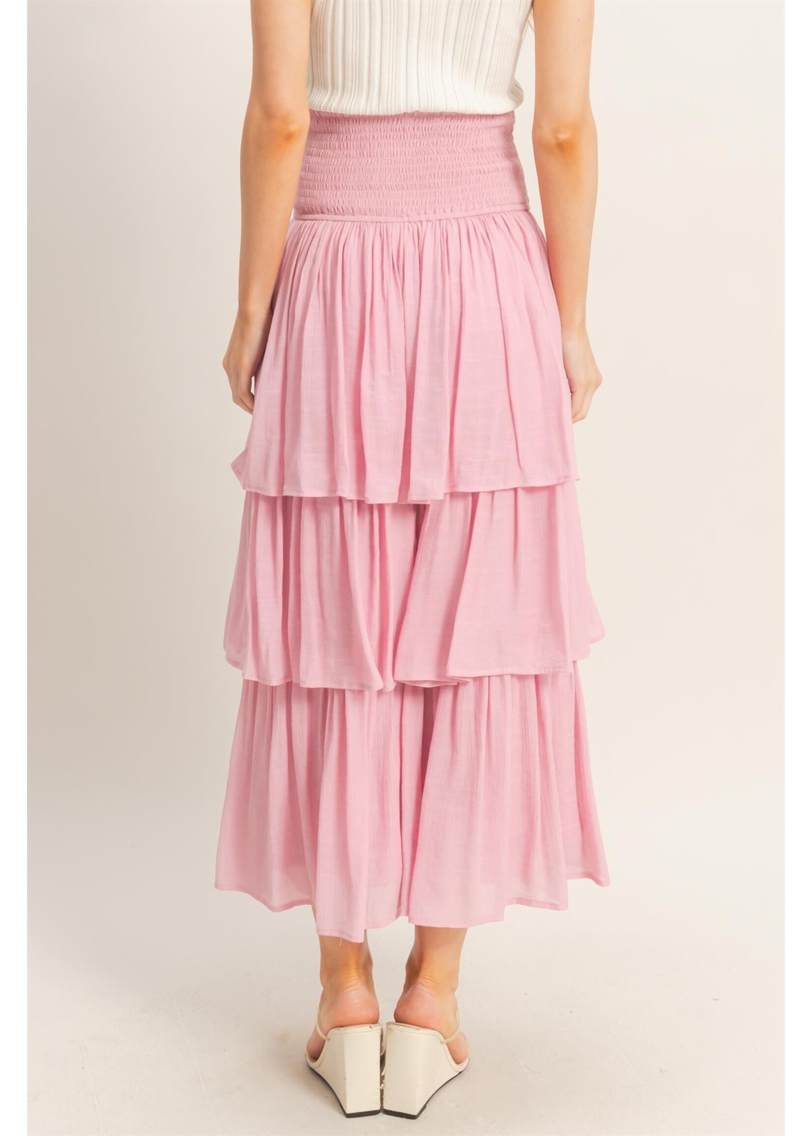 HYFVE Tiered Smocked Waist Skirt - HF26C188-D