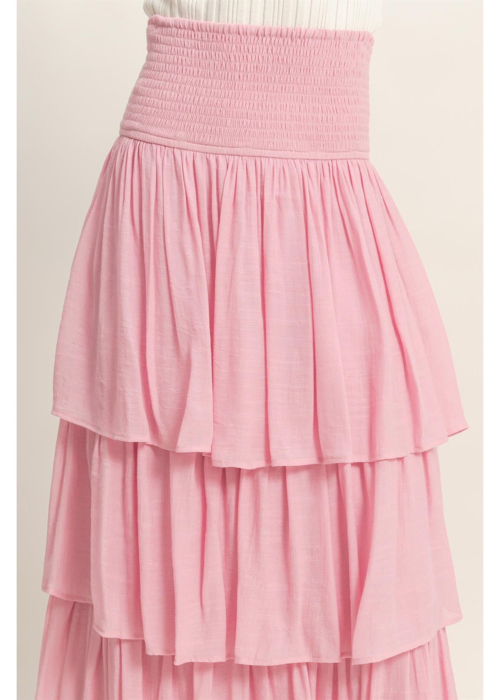 HYFVE Tiered Smocked Waist Skirt - HF26C188-D