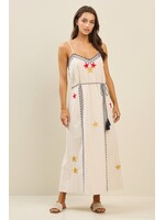Able Embroidery Detailed Maxi Dress - AD2269
