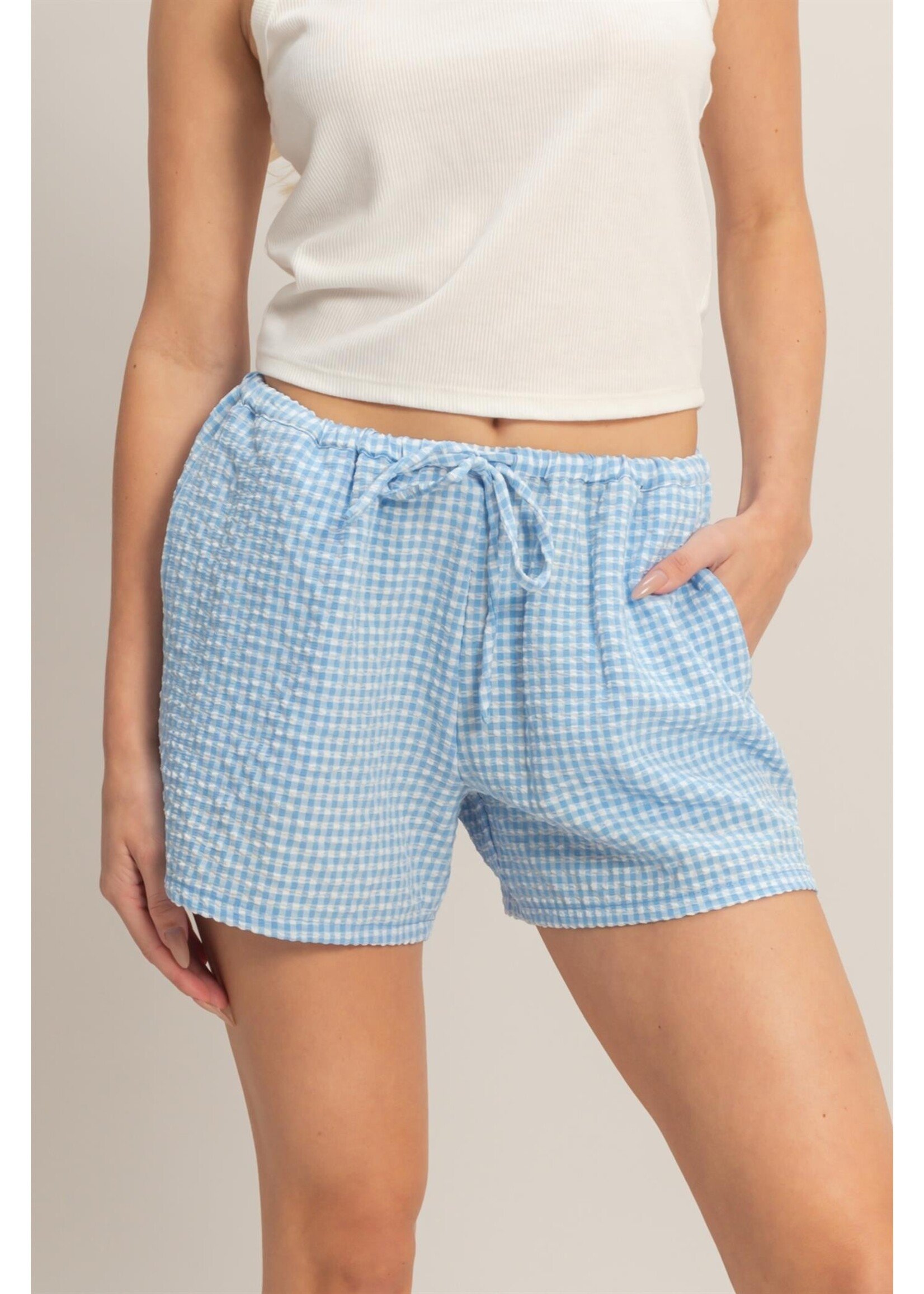 HYFVE Gingham Relaxed Fit Shorts - DZ26A929