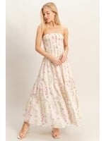 HYFVE Strapless Smocked Floral Dress - HF25E642-D