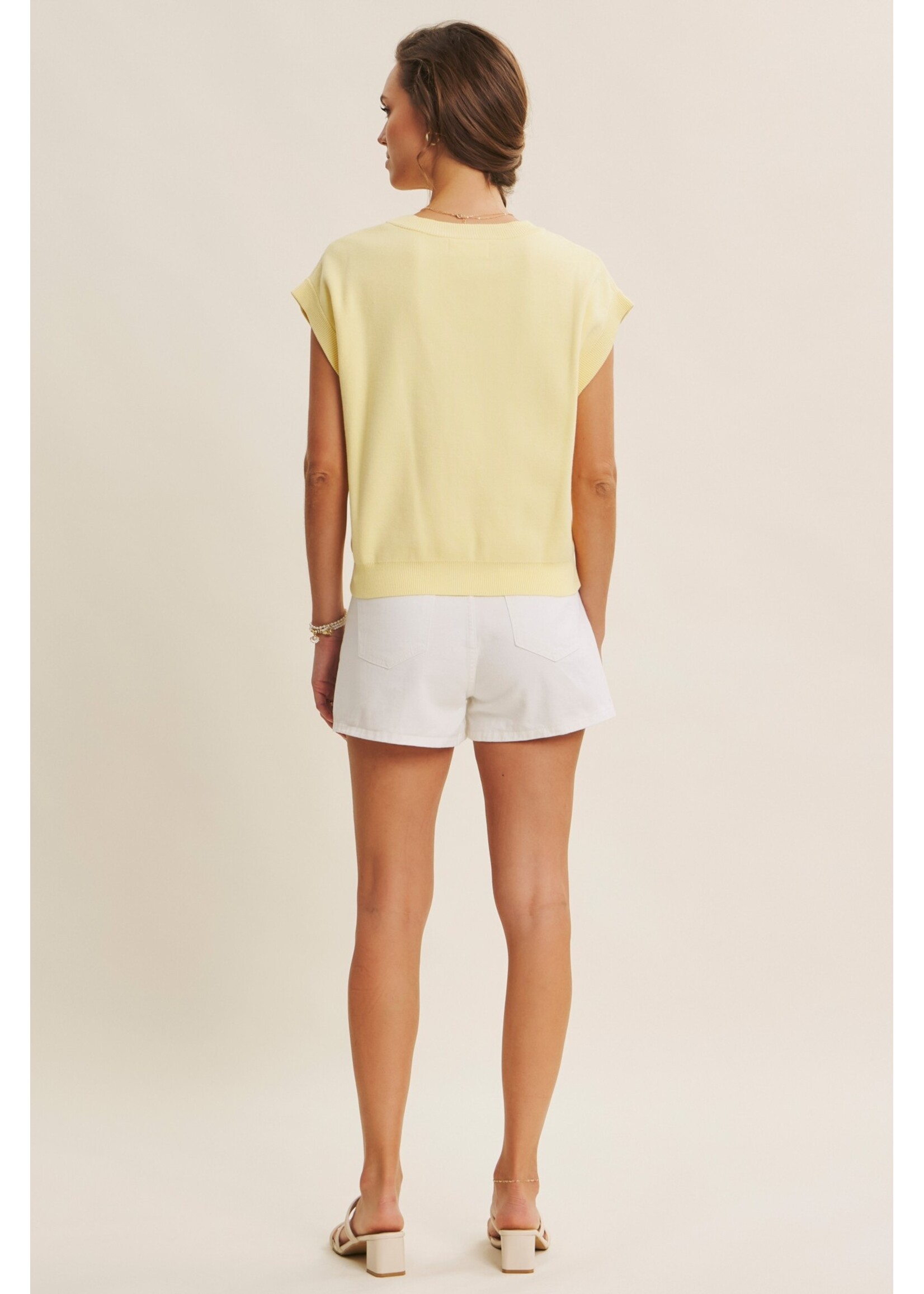 In February Elevated Multi-Way Button-Down Sweater Vest - E2047SW