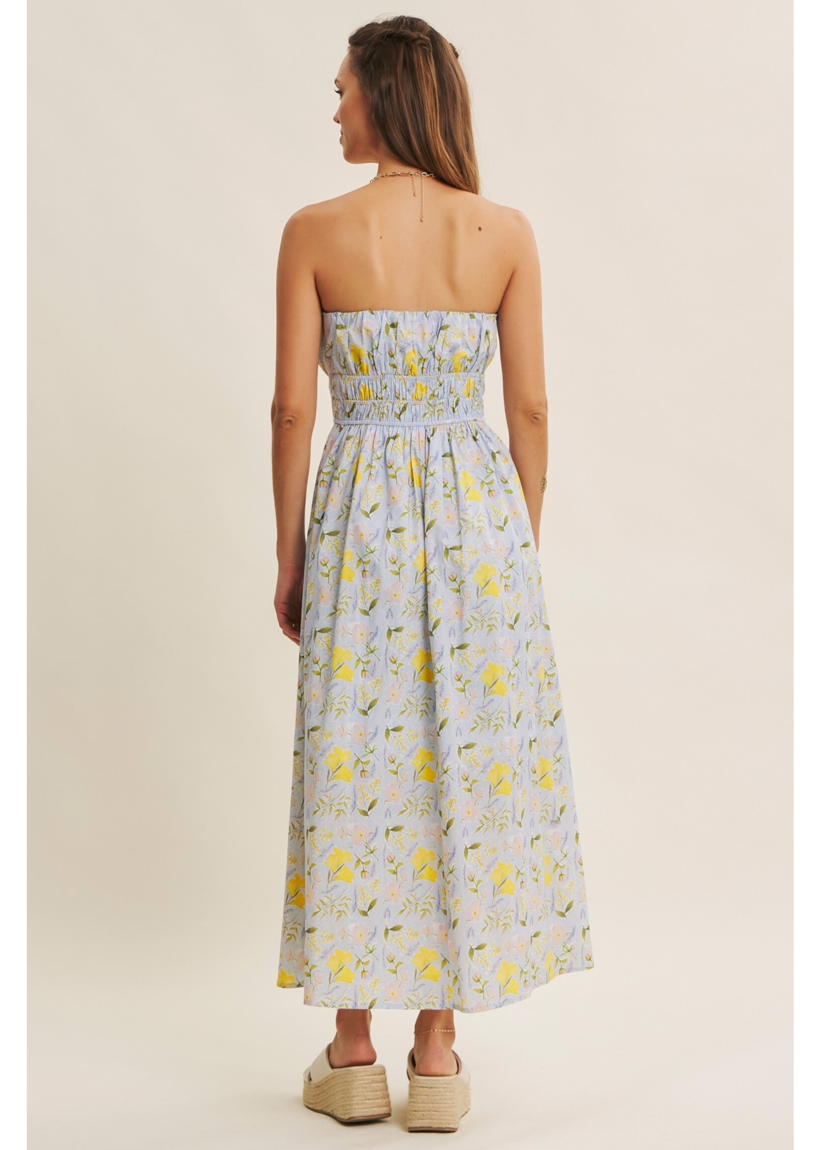 In February Perfect for Summer Tube Midi Dress - E2701D