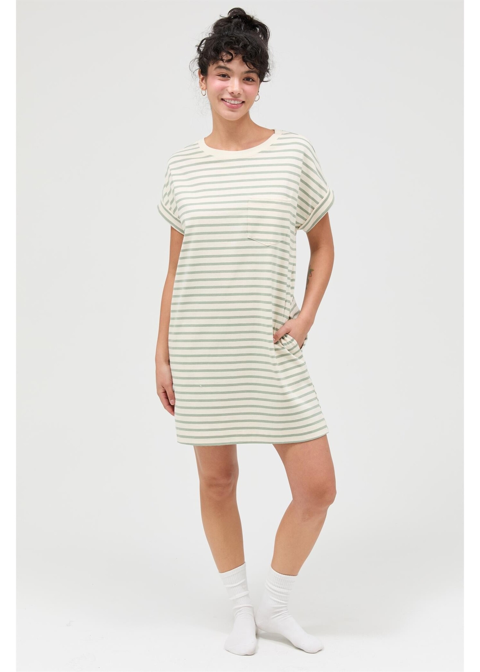 HYFVE Striped T-Shirt Mini Dress - DZ26C067