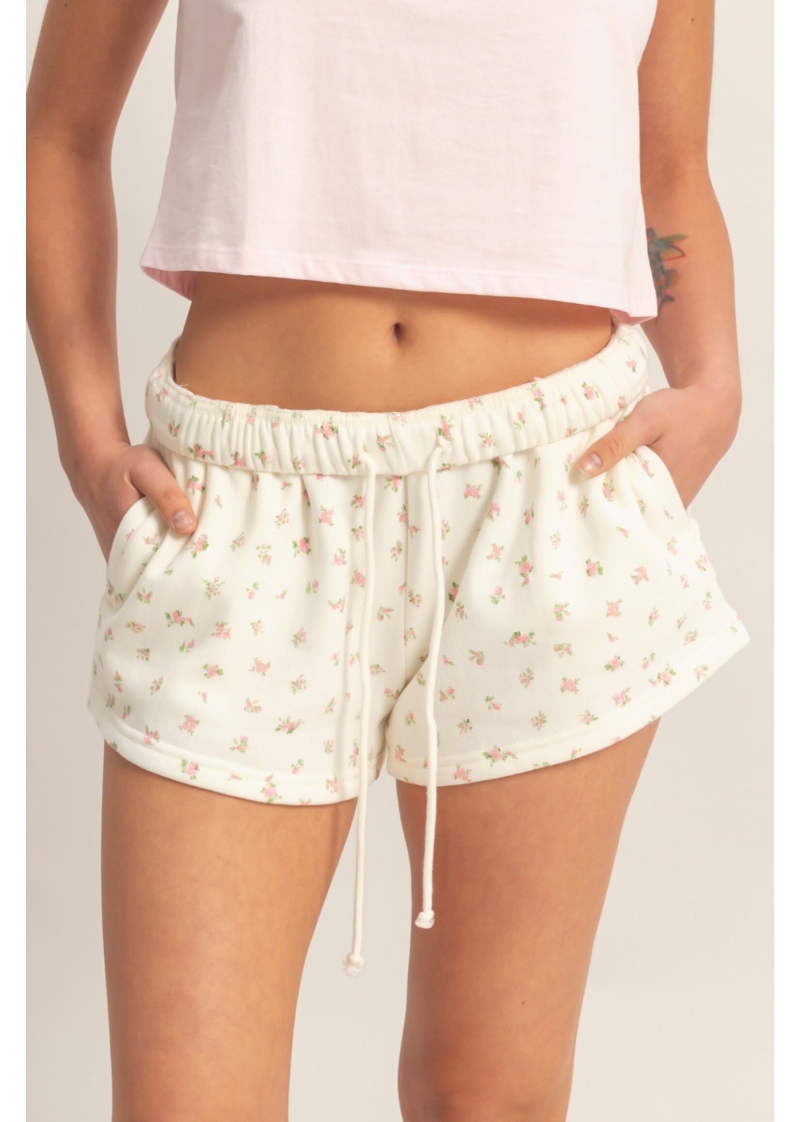 HYFVE Ditsy Floral French Terry Shorts - DZ26C391
