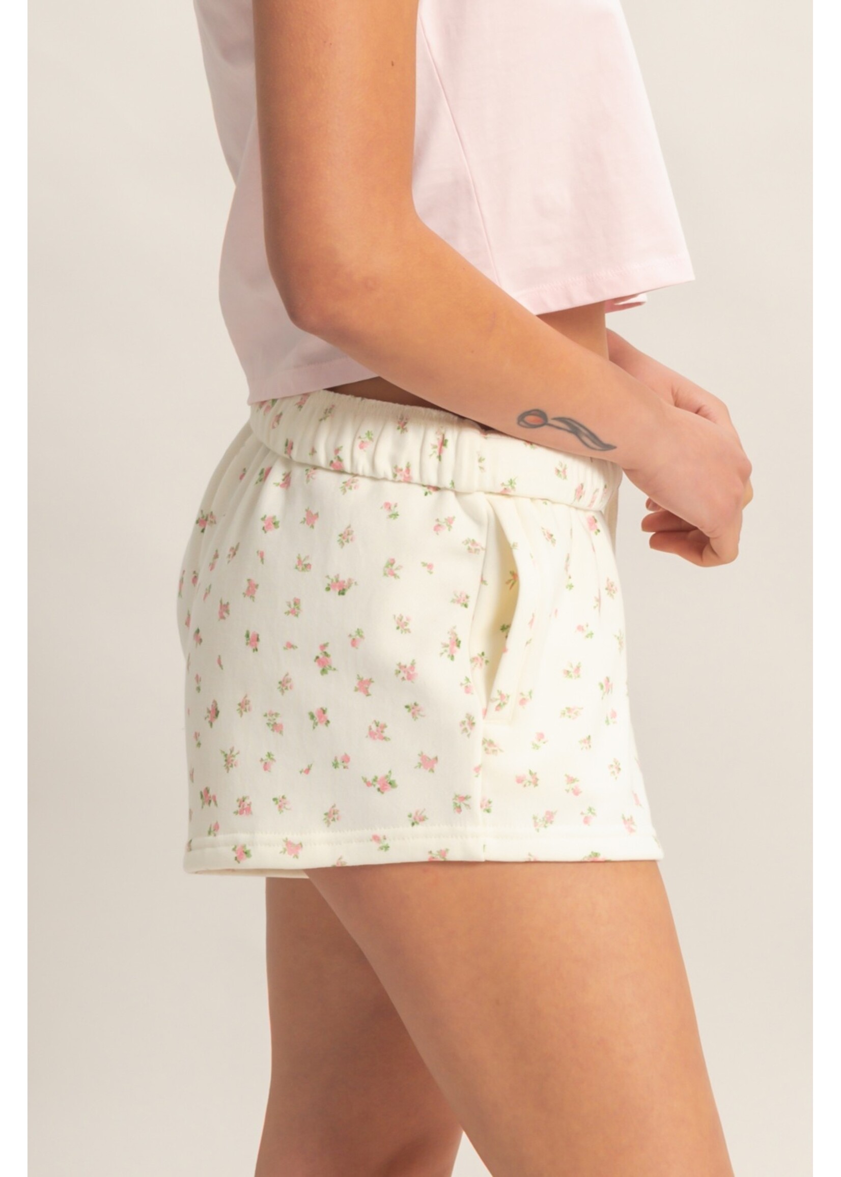 HYFVE Ditsy Floral French Terry Shorts - DZ26C391