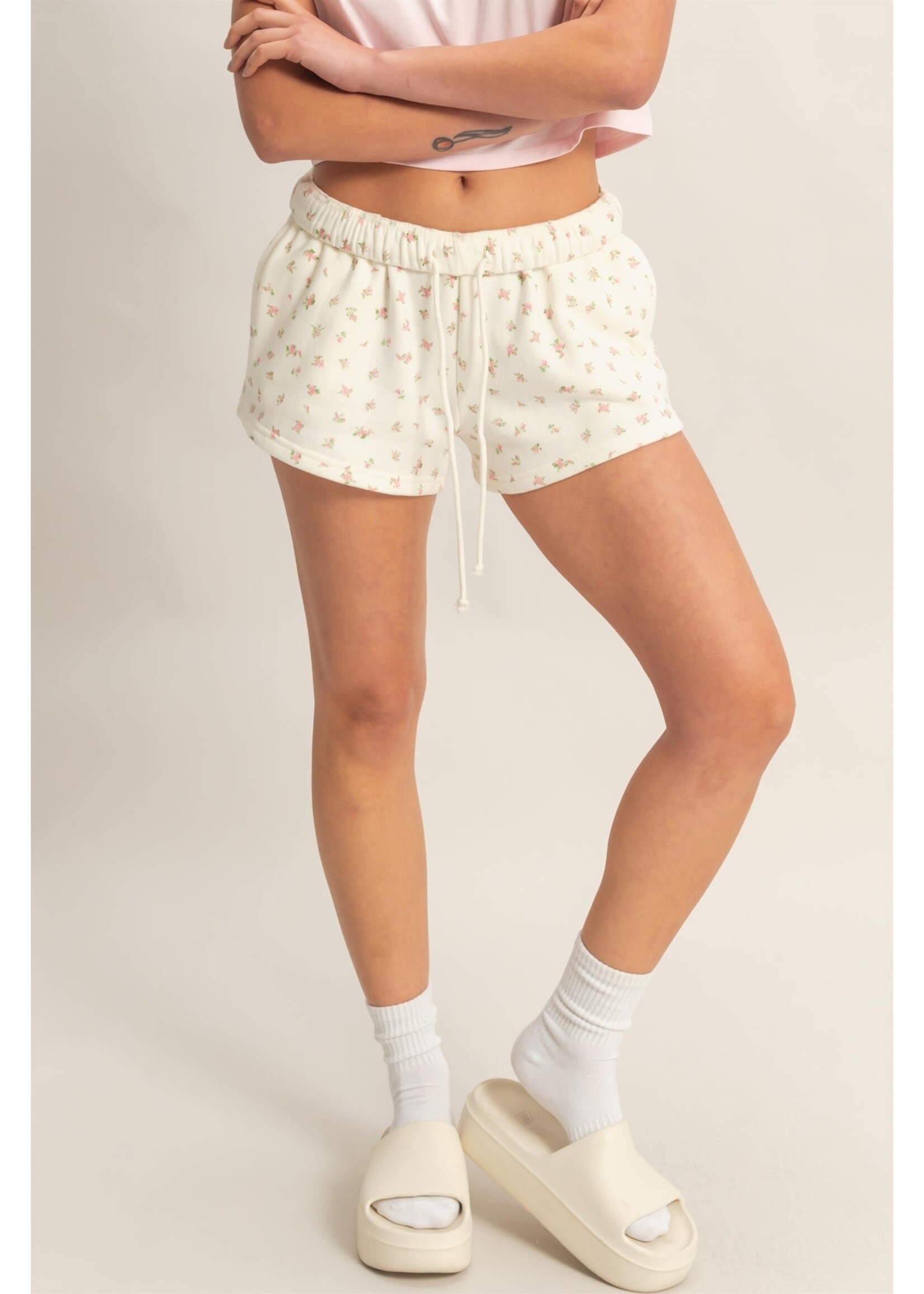 HYFVE Ditsy Floral French Terry Shorts - DZ26C391